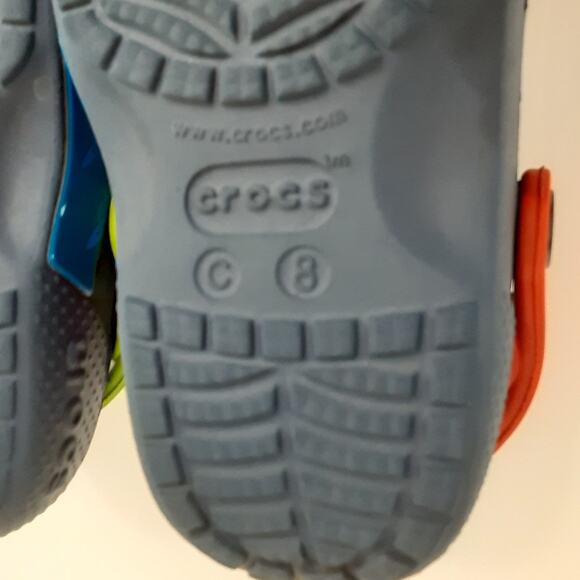 Crocs Disney Toy Story Buzz & Woody Clogs Blue Slip On Comfort Boys 8 Water Shoe - Picture 8 of 9